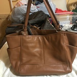 Medium size Brown Coach , gently used , AUTHENTIC